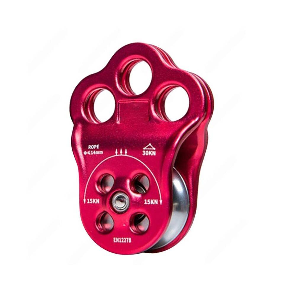 30KN Hitch Climber Pulley Equipment Bearing for Rigging Hauling Arborist Tree Climbing Pulley Rigging Hauling Pulley A