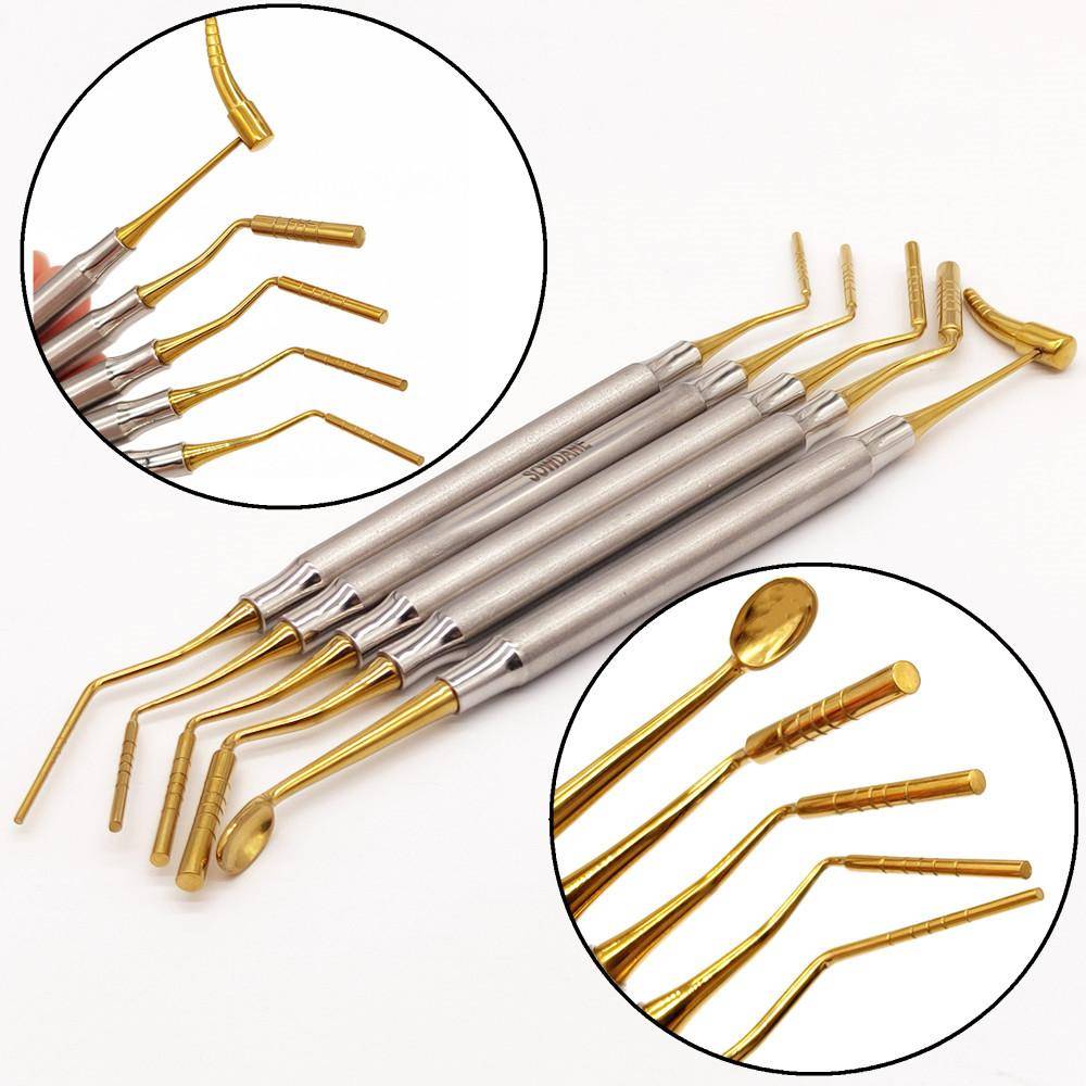 Titanbelagd tandbenspulverfyllningsinstrument Bentransplantat Restorative Kit Dental Spatel Filler Tool Tandläkare Implant Tool