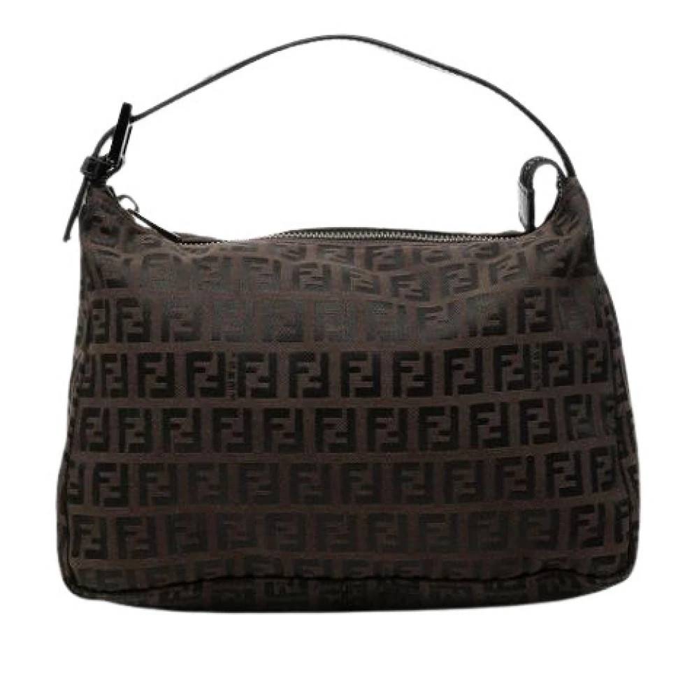 Fendi Vintage Pre-owned Vintage Skuldertaske - Vintage - Dame - Brun - ONE SIZE - Uld