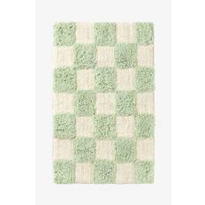 Ellos Home - Bademåtte Saga Check - Grøn - 80X120