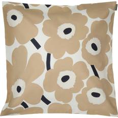 Marimekko - Pieni Unikko Kuddfodral 50x50 Cm / Off-white / Mörkblå - Beige