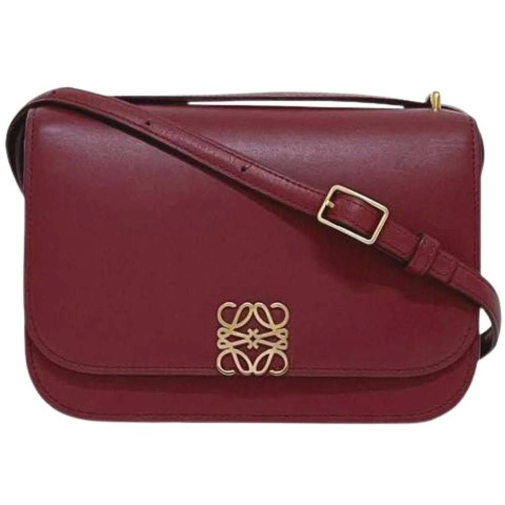 Loewe Pre-owned Pre-owned Skuldertaske - Vintage - Dame - Rød - ONE SIZE - Uld