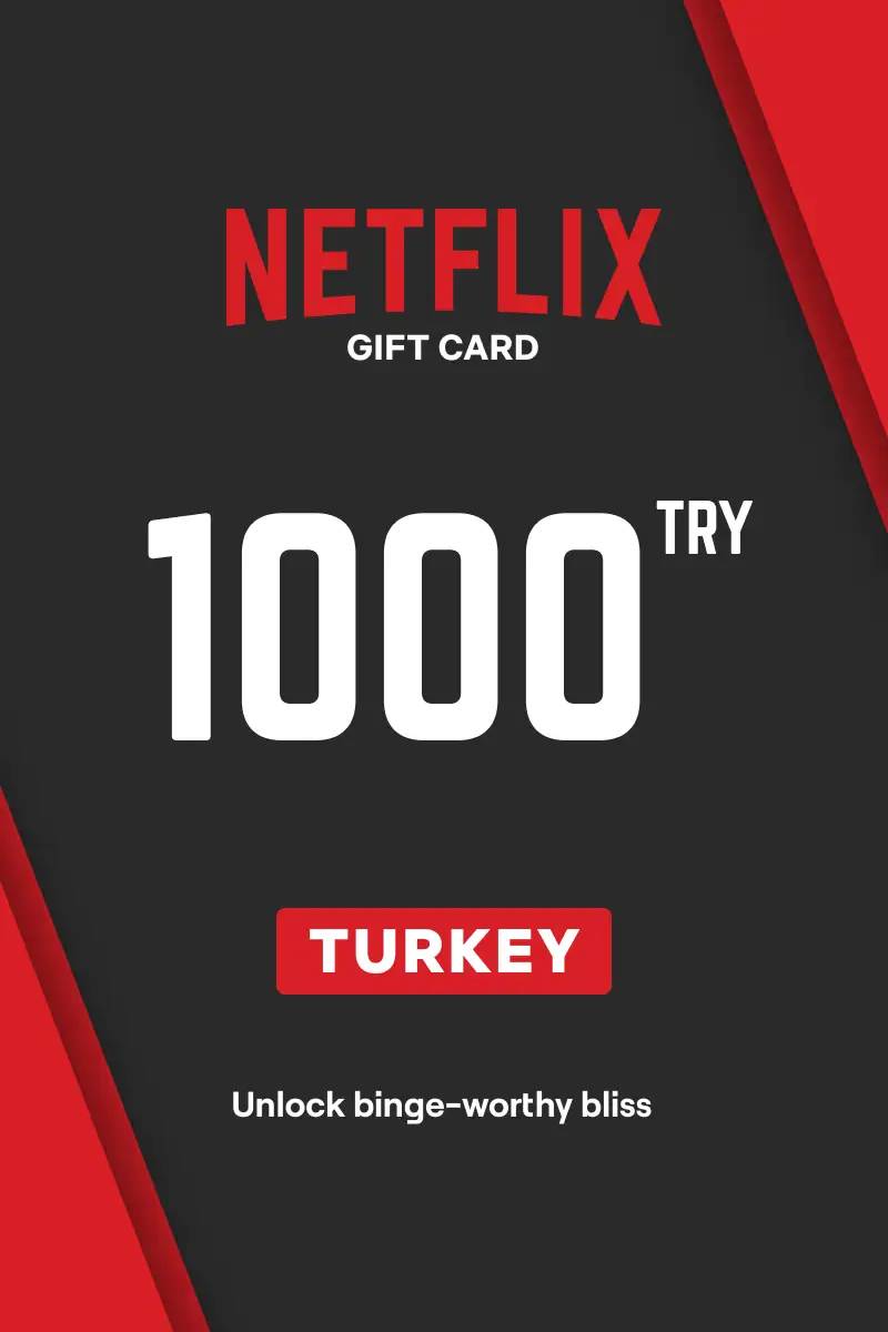 Netflix ₺1000 TRY Gift Card (TR) - Digital Code.