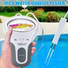 Bärbar digital skärm ph vattentestmätare analys klor pool test kit