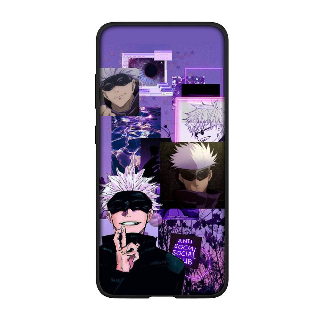 for Motorola Moto Edge 70 60 50 G54 G86 Samsung Galaxy S25 iPhone 17 16 15 Xiaomi Redmi Note 14 Pro Max Case Cartoon Jujutsu Kaisen Gojo Satoru Cover for Moto Edge 50 Ultra hjort