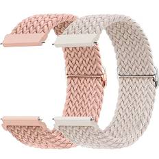22mm Armband für Samsung Galaxy Watch 3 45mm/Galaxy Watch 46mm/Gear S3 Frontier/Classic,2ST Geflochtenes Nylon Uhrenarmband für Garmin vivoactive 4/Venu 2,HUAWEI Watch GT/GT2/GT2e/GT3/4/GT4 Pro Band