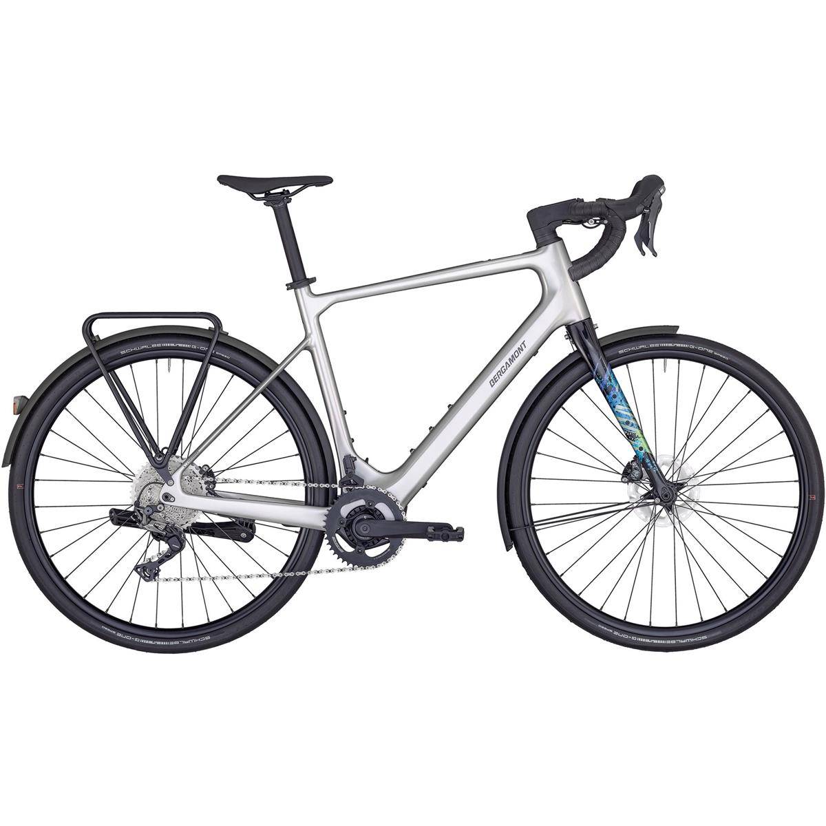 El-Gravel Bergamont E-Grandurance RD Expert Shiny Flaky Silver xl 2025