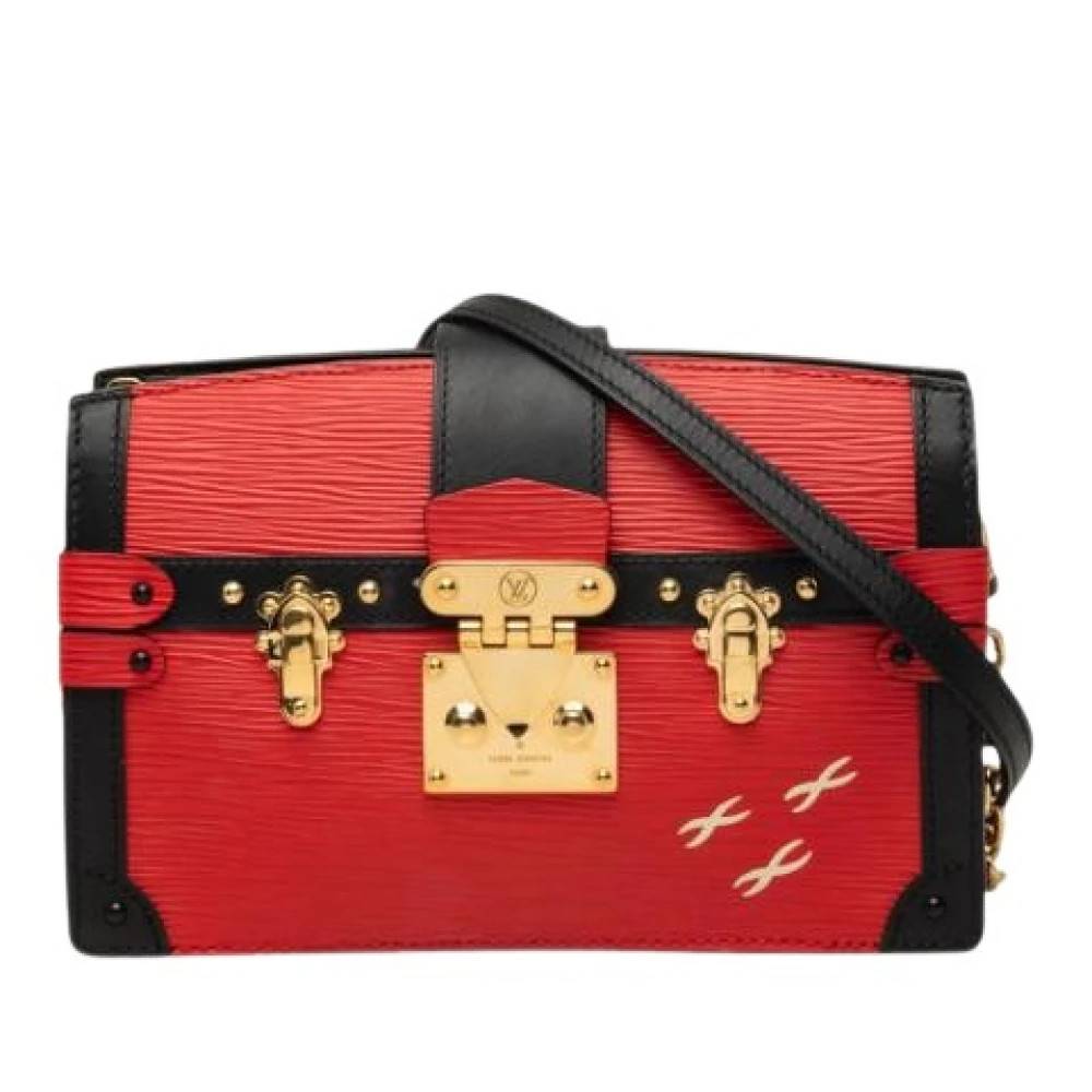 Louis Vuitton Vintage Pre-owned Trunk Clutch - Vintage - Dame - Rød - ONE SIZE - Uld
