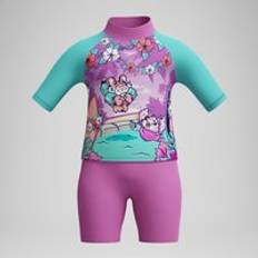 Infant Girls' Learn to Swim Sun Protection Top & Short Pink