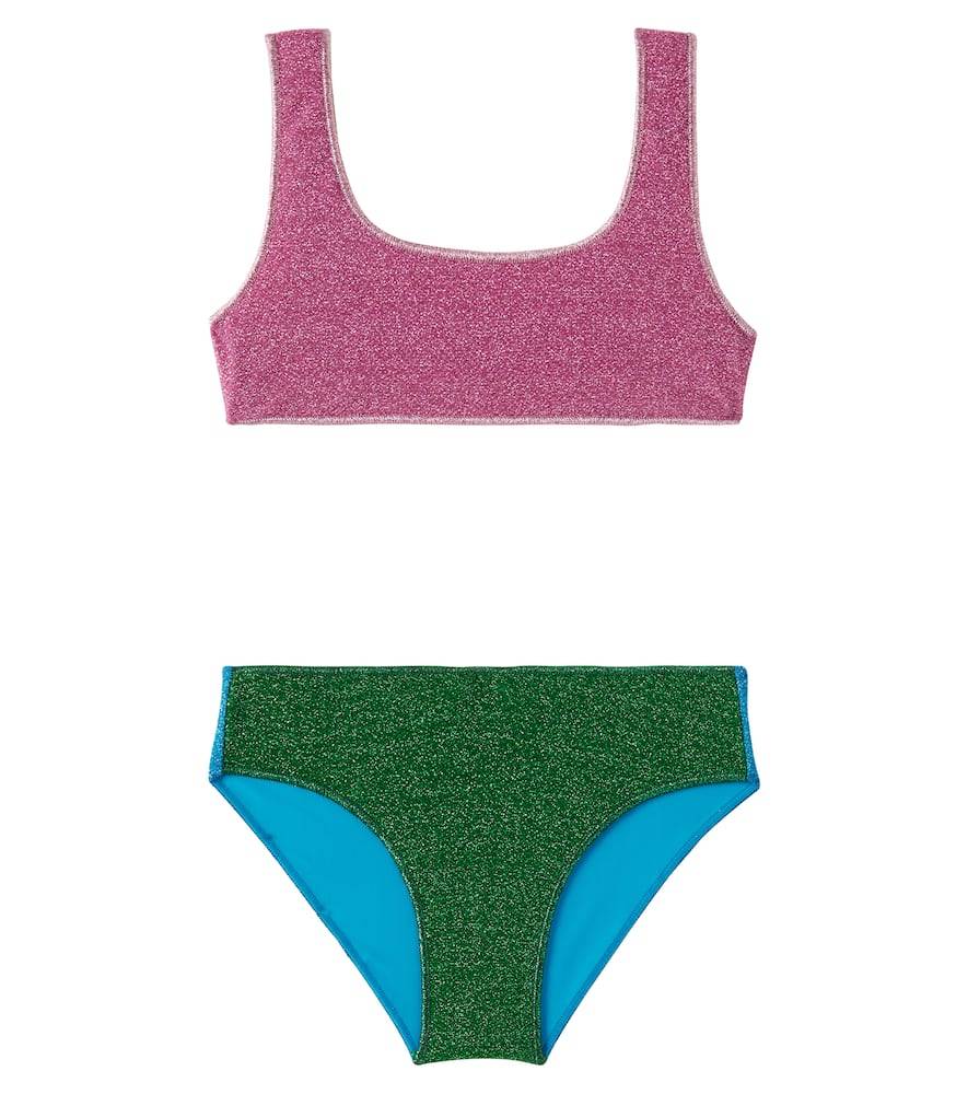 OsÃ©ree Kids LumiÃ¨re lamÃ© bikini.