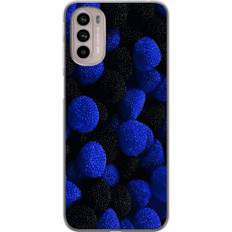 Motorola Moto G41 Gennemsigtigt Telefoncover Blå Sockerbitar