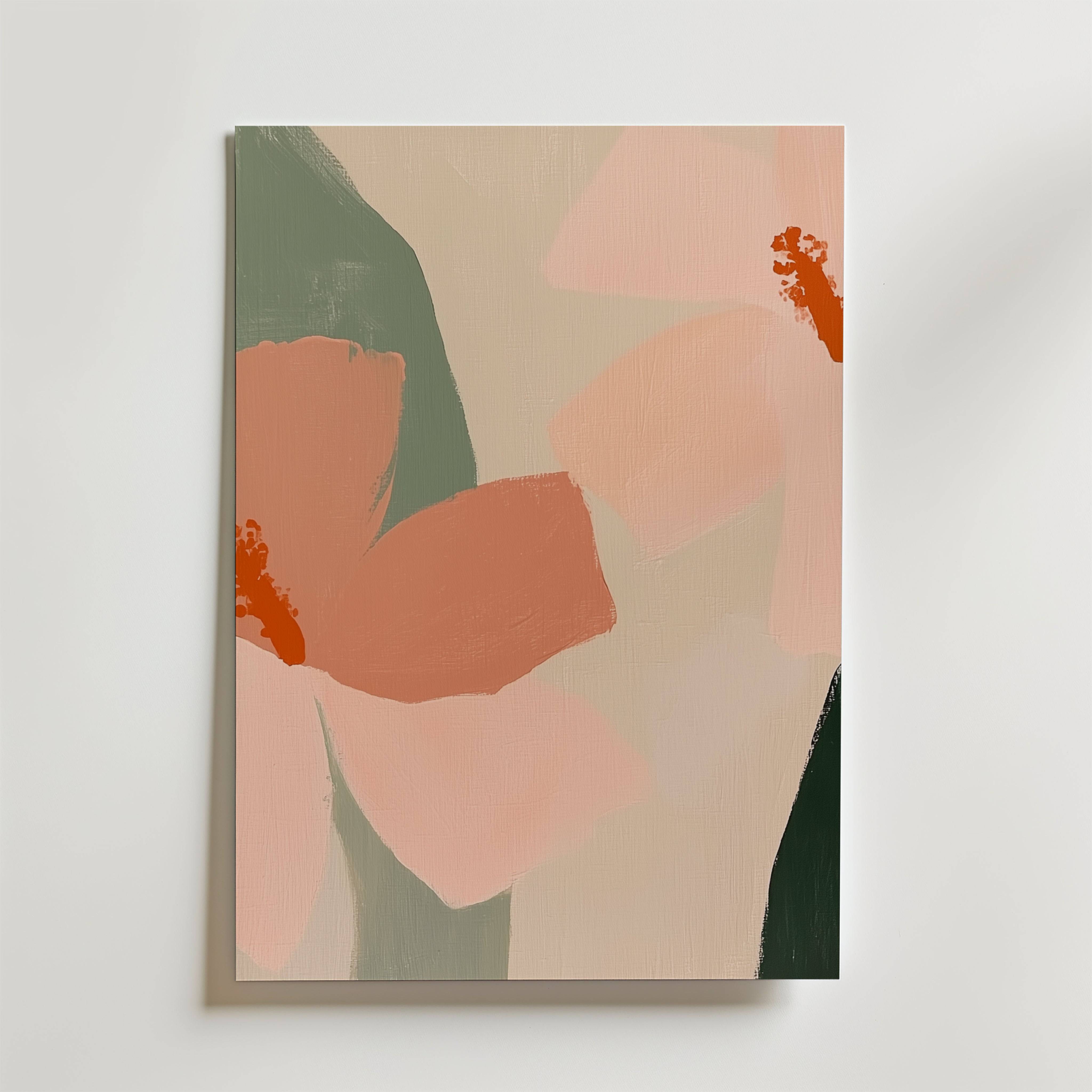Abstract Multicolor Flower Poster - Fine Art Poster 100x140 cm