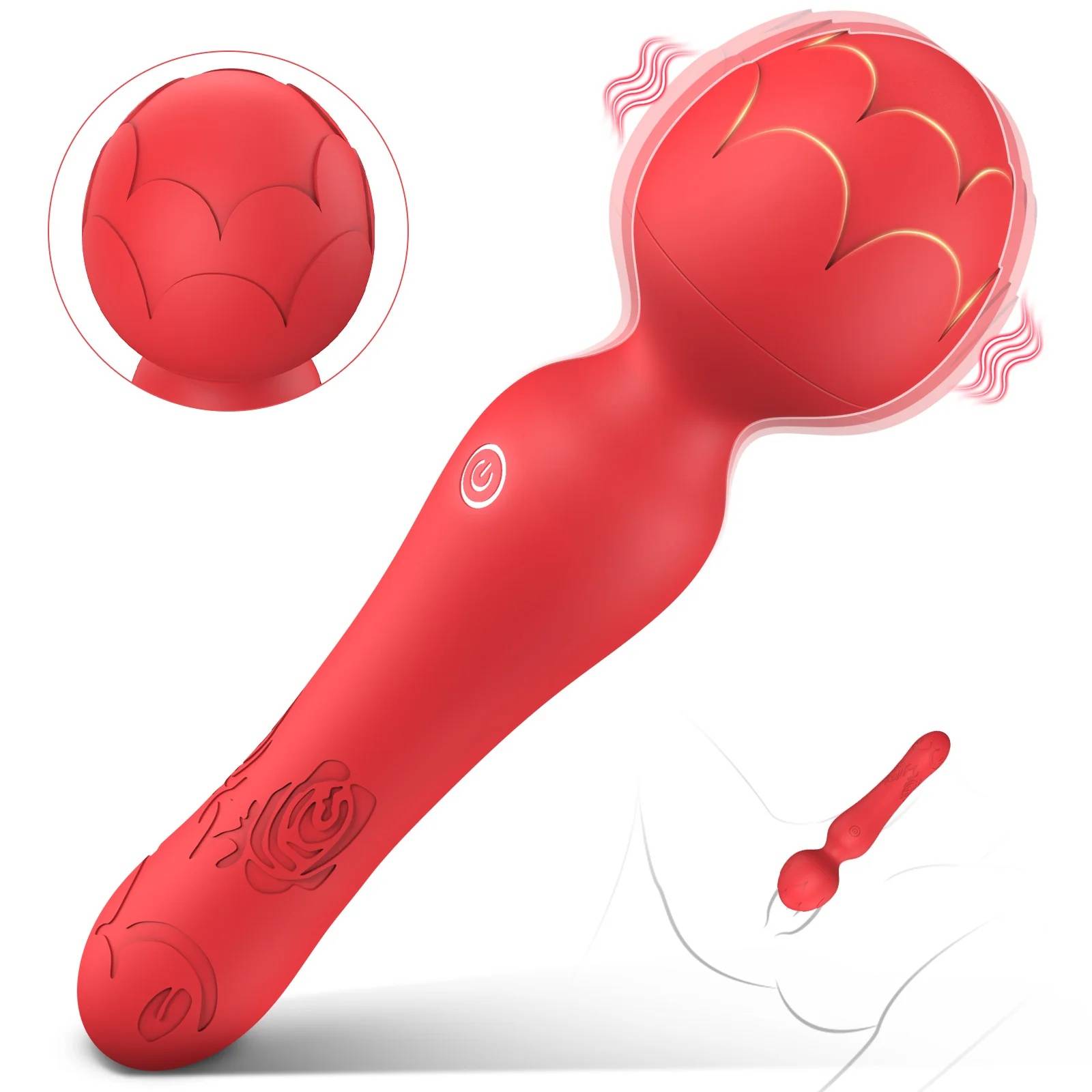 SuperLove Rose Blossom Magic Wand Red.
