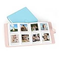 288 Pockets Square Photo Album, för Polaroid-fotoalbum 3 Tum, för Square SQ1 SQ6 SQ10 SQ20 Instant Camera Films, Picture Albums Book (Rosa)