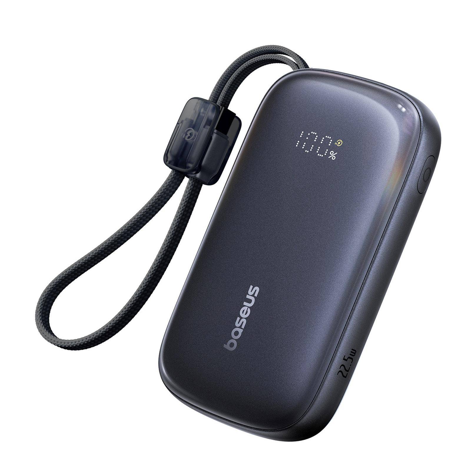 Powerbank 20000mAh 22.5W med display och kabel EnerFill FC21 Qpow 3 Ultra - svart