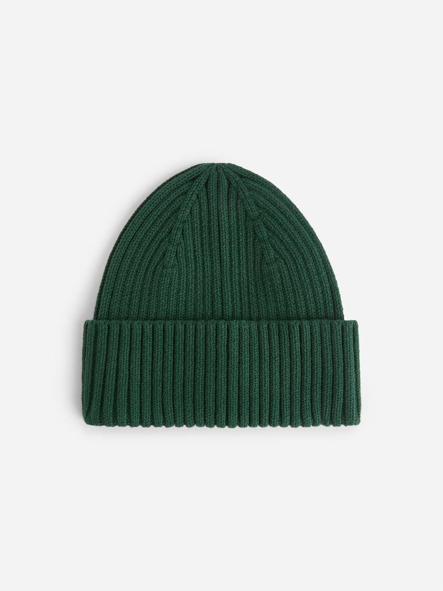 ARKET Rib Knit Beanie -Green, 116/140