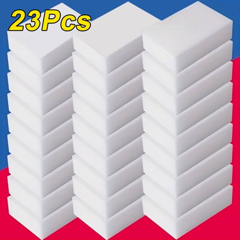 23pcs Magic Cleaning Sponge Eraser Pads - Household Foam Cleaner For Bedroom, Toilet, Kitchen, Glass Surfaces, Furniture, Bathroom, Bathtub, Sink, Floors, Walls, Universal Stain Removal Sponge