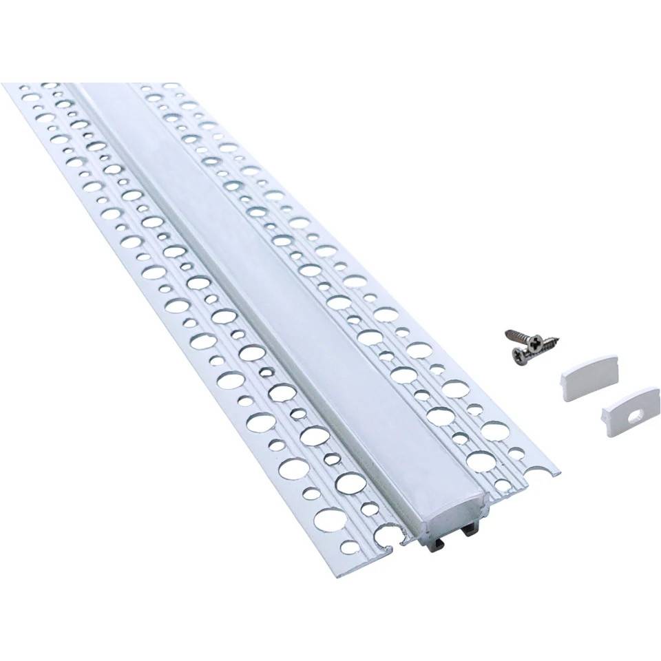 Namron Aluminiumprofil 5712 Inspackling 2m Matt Vit