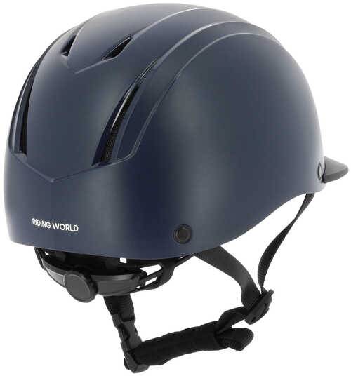 Riding World Topy junior ridehjelm - Mat Navy, XS-S/48-52