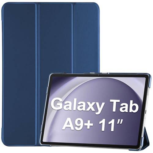 ProCase Fodral för Galaxy Tab A9+ på 11 tum från 2023, för modellerna SM-X210/X215/X216/X218, smart fodral, ultratunt och lätt, mörkblå