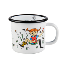 Muurla - Pippi Langstr�mpe - Emalje krus 1,5dl - Pippi & Hr. Nilsson