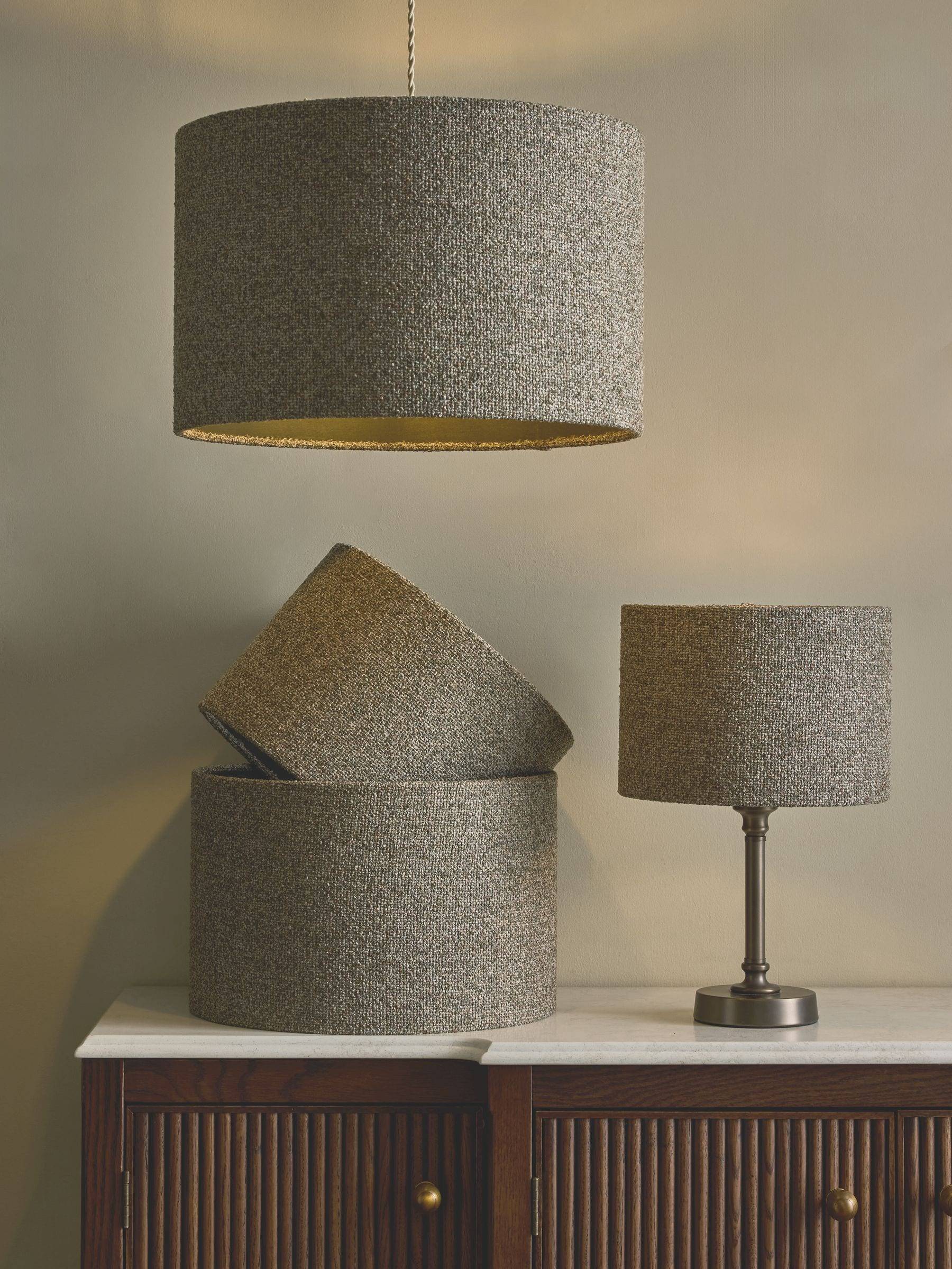 Next Green Chunky Marl Shade Ceiling Light