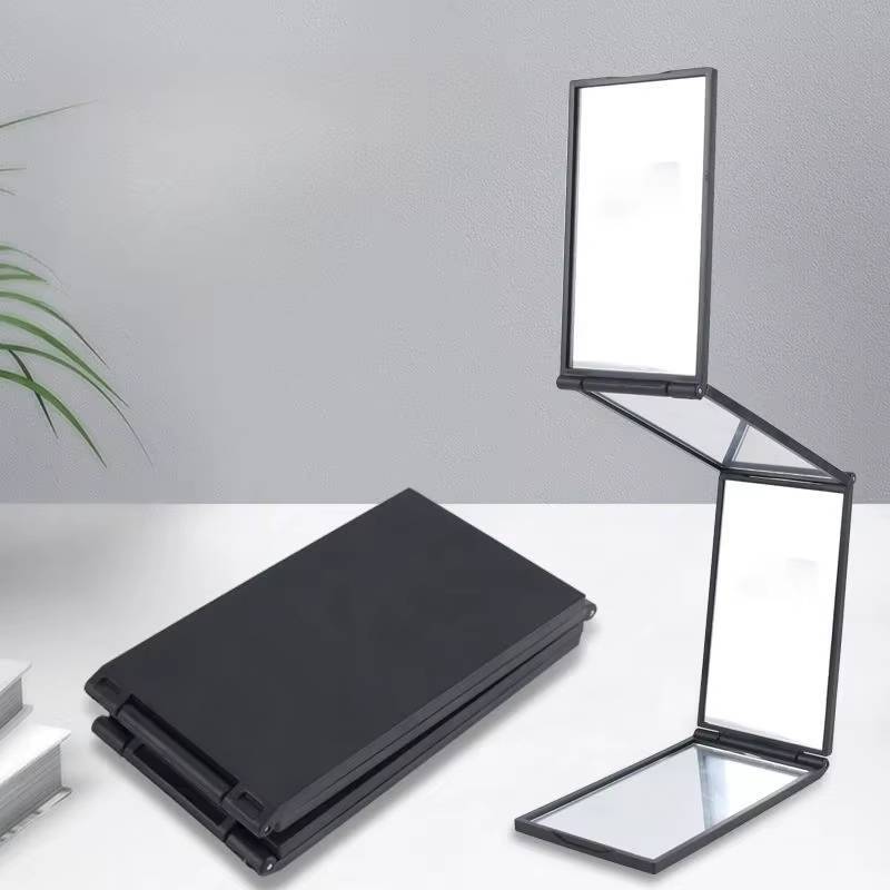 New Multi Angle 4 Face Foldable Mirror Desktop Makeup Compact Glass Folding Tiny Mirror Portable DIY Four Sided Beauty Mirror