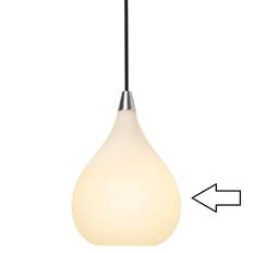 Drops glas, opal hvid pendel, Ø30 cm - Halo Design