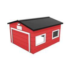Robotplæneklipper Garage med Automatisk Port og Lys - 55 x 31 cm