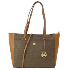 Michael Kors Pre-owned, Pre-owned, Dame, Brun, ONE SIZE, Tyl, Pre-owned Stof totes