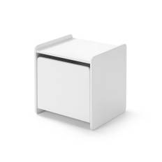 Vipack KIDDY Chevet enfant bois laqué 1 porte L 40cm Blanc