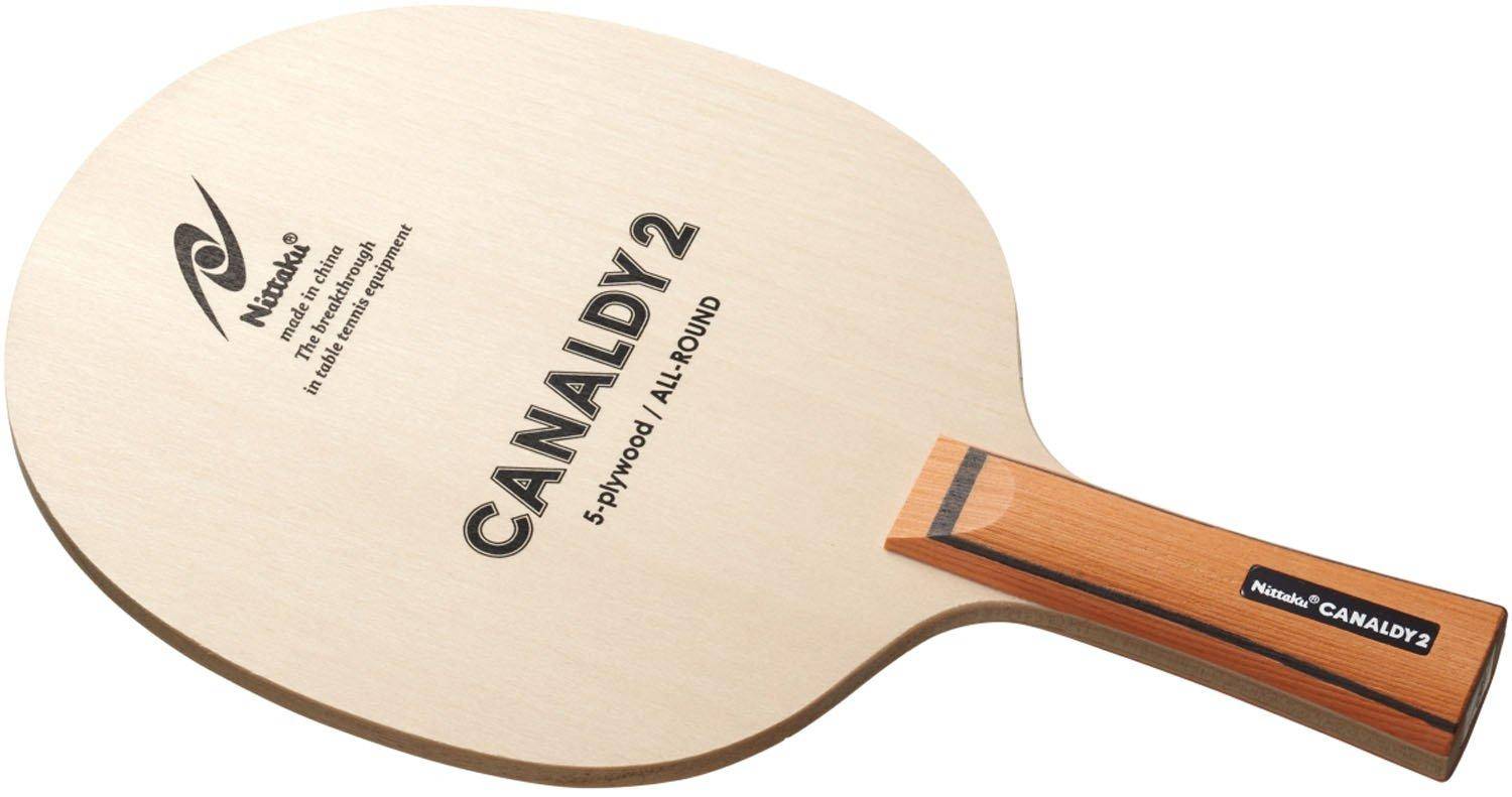 Nittaku Canaldi 2 Table Tennis Racket, Shakehand, Offensive, 5-Ply Flare, NE-6799