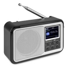 Audizio Parma portabel DAB+ radio, silver, Radio DAB+ PARMA portabel radioapparat Silver/vit