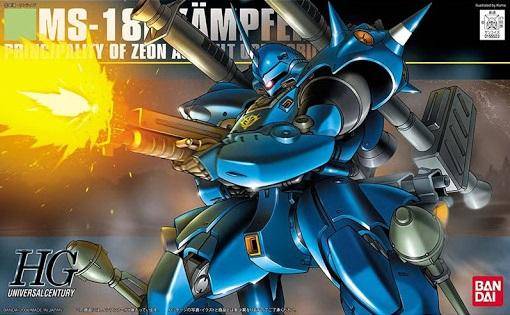 Gundam - Rg 1/144 Hguc Kampfer - Model Kit 13cm