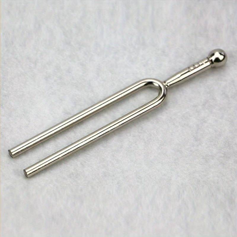 TEMU 1pc Tuning Forks | Staines Steel, Silvery Grey, Compatible With Violin, Viola, Guitar Tuner Device