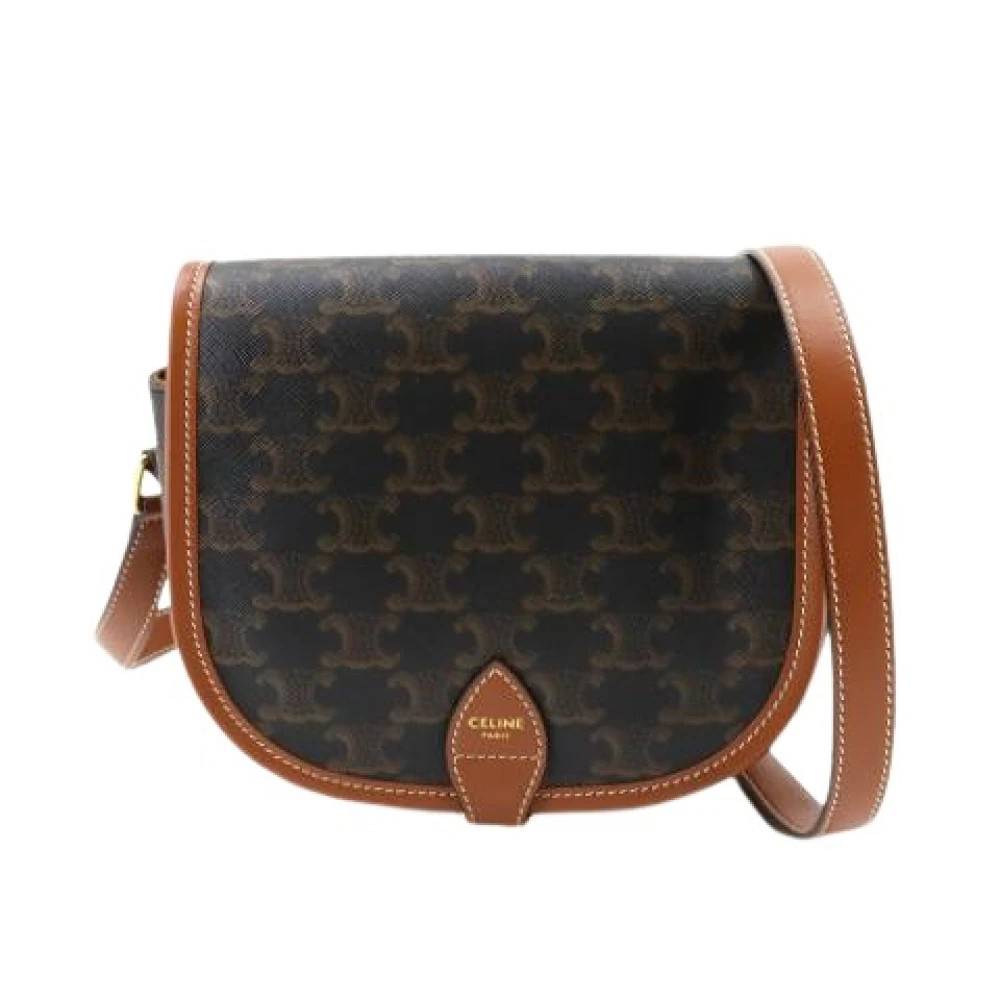 Celine Vintage Pre-owned Vintage Plastic Crossbody Bag - Vintage - Dame - Brun - ONE SIZE - Uld