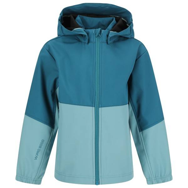 ZIG ZAG Kid's Troy Softshelljakke Børn størrelse 116 - 6 years farve turkis