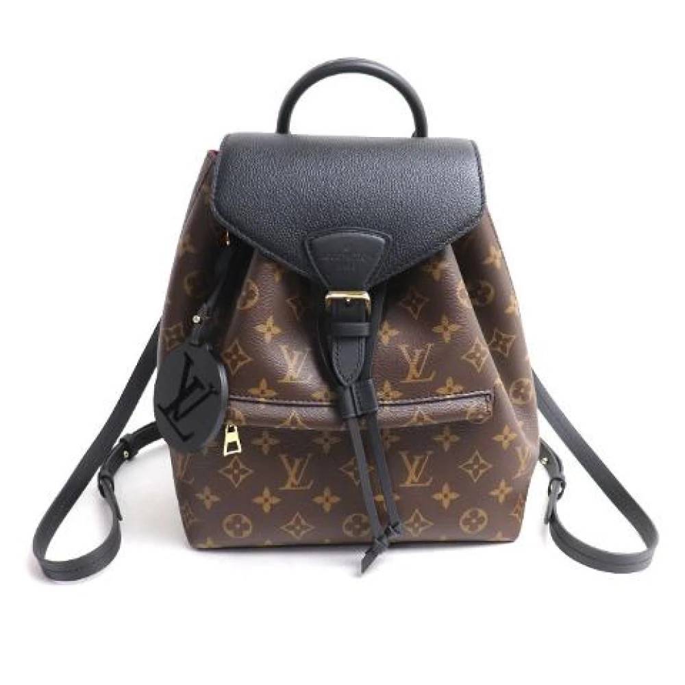 Louis Vuitton Vintage Pre-owned Montsouris NM PM Monogram Rygsæk - Vintage - Dame - Brun - ONE SIZE - Uld