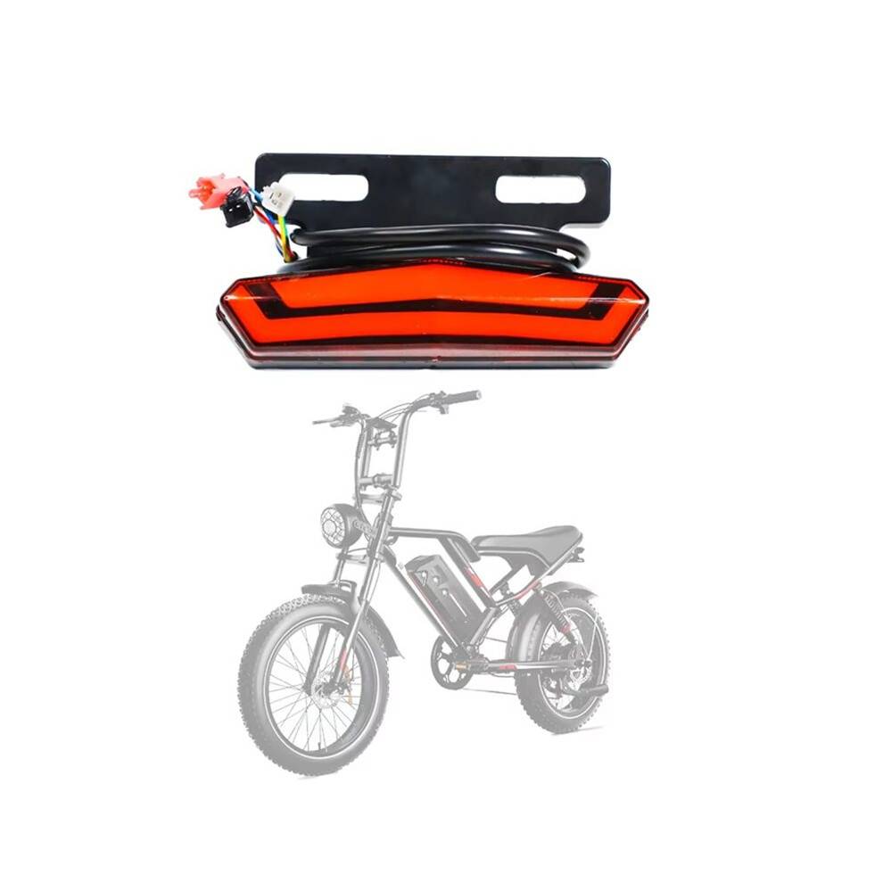 NEW IMAGE Taillight for OOK-TEK S80 Fat Bike Rear Light Electric Bicycle E-Bike Part Accessories
