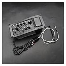 akustisk gitarr pickup 4-bands Akustisk Gitarr Pickup Gitarr Preamp Amplifier EQ Vänster Hand Pickup 6,5 MM Utgång