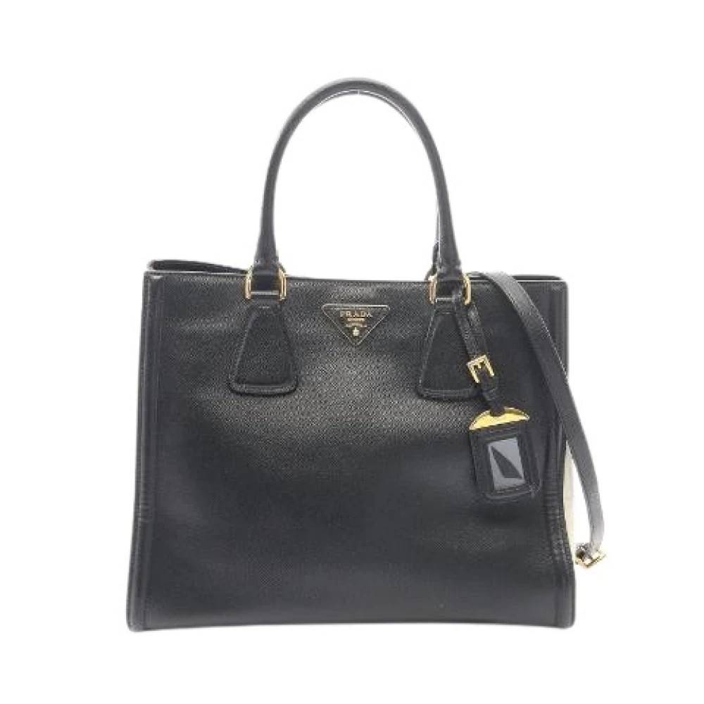 Prada Vintage Pre-owned Galleria Saffiano Tote Bag - Vintage - Dame - Flerfarvet - ONE SIZE - Uld