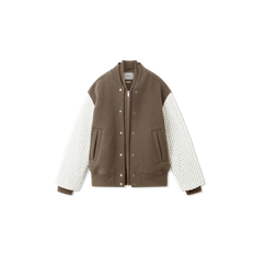 Titan Varsity Jacket - Stone Brown (XS)