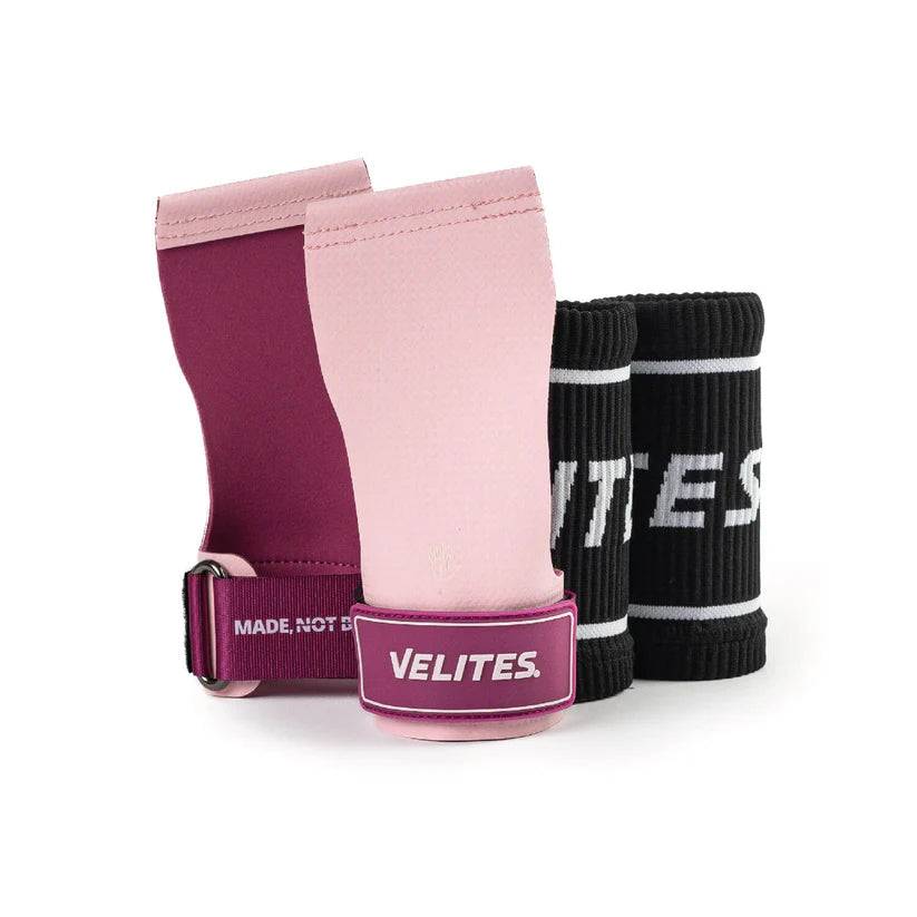 Quad Ultra Hand Grips No Chalk - Pink Kit - XL