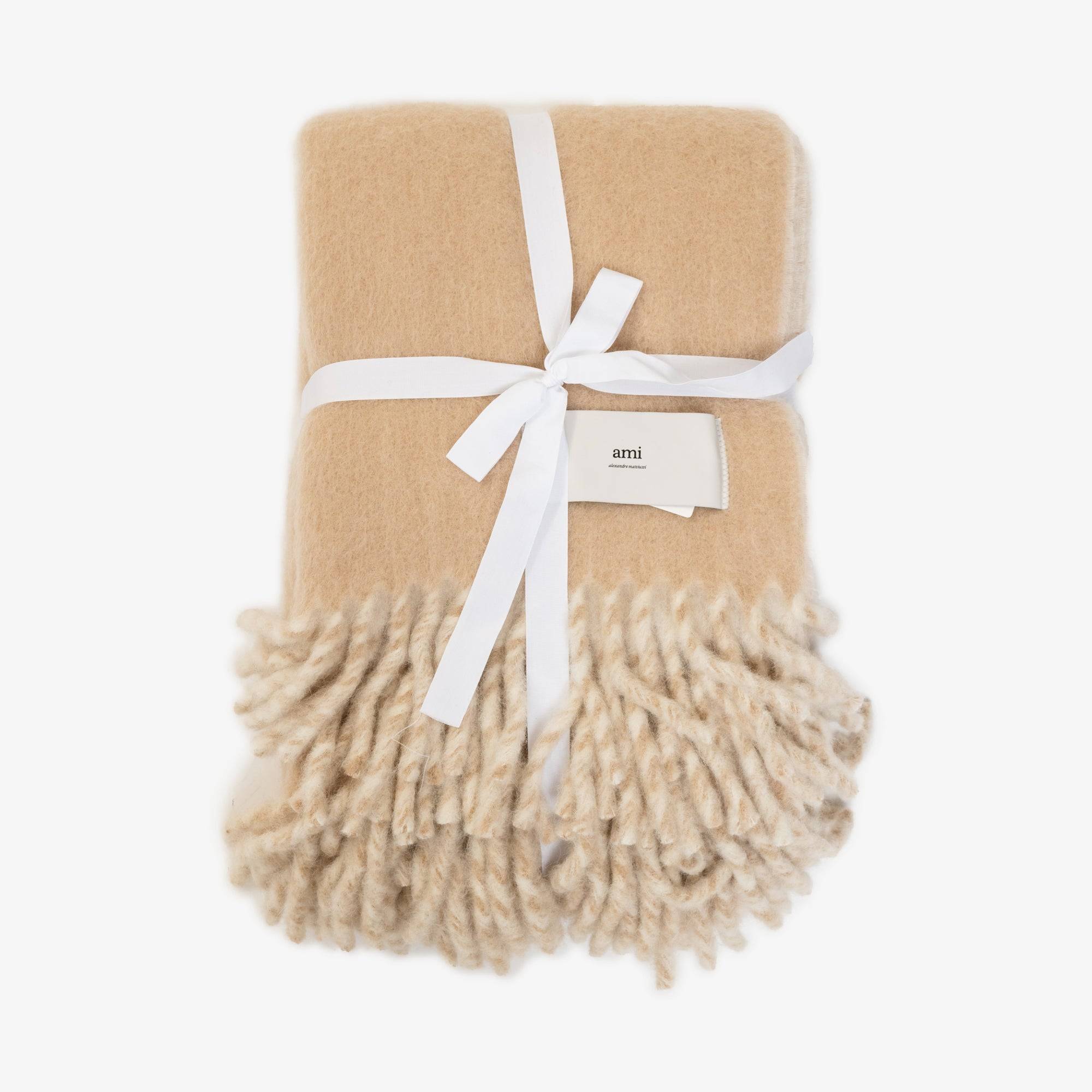 AMI Label Bicolour Blanket - OS / Sand
