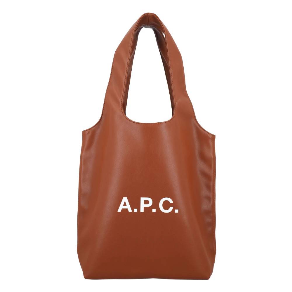 A.P.C. Hasselnød Håndtaske Ninon Lille Tote - Tasker - Dame - Brun - ONE SIZE - Læder
