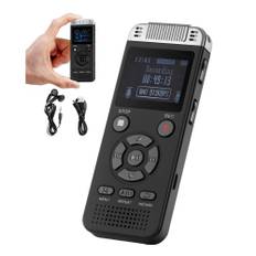 VEVOR Digital Voice Recorder 128GB Stemmeaktiveret Audio Recorder med USB MP3