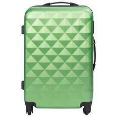Kuffert - Hardcase - Str. Medium - Diamant grøn - Smart billig rejsekuffert