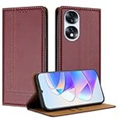 Smartphone Flip Fodral Kompatibel med Huawei honor 70 5G Fodral Plånbok, PU Läder Flip Folio Fodral med korthållare Flip Fodral Kickstand [Stötsäkert TPU inre skal] Ultratunt tunt telefonfodral Flip C