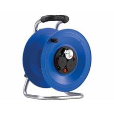 Kunststoff-Kabeltrommel 'Professional', leer, d=290mm, 3-fach-Schuko-Steckdose