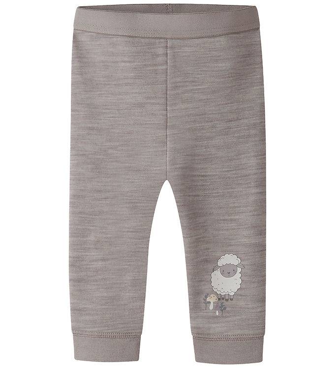 Name It Leggings - Ull/Bomull - NbnWup - Satellit - Name It - 74 - Leggings - Ull